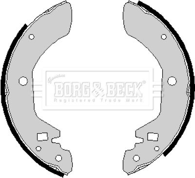 BORG & BECK Комплект тормозных колодок BBS6126